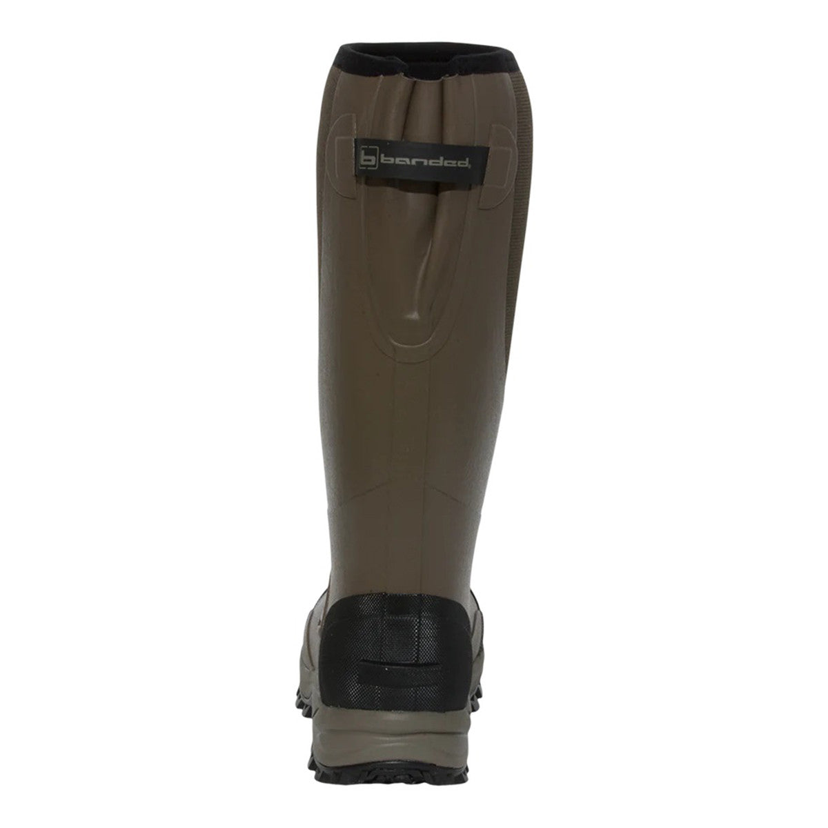Banded Black Label Elite Hybrid Neo-Rubber Boots Back Image In Marsh Brown