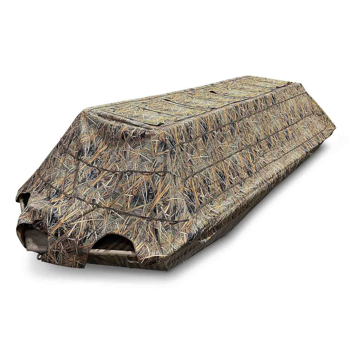 Image of the Beavertail 1400 Series Waterfowl Boat Blind in Karma Wetland