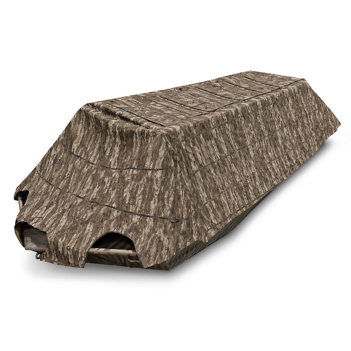 Image of the Beavertail 2200 Series Waterfowl Boat Blind in Mossy Oak Bottomland