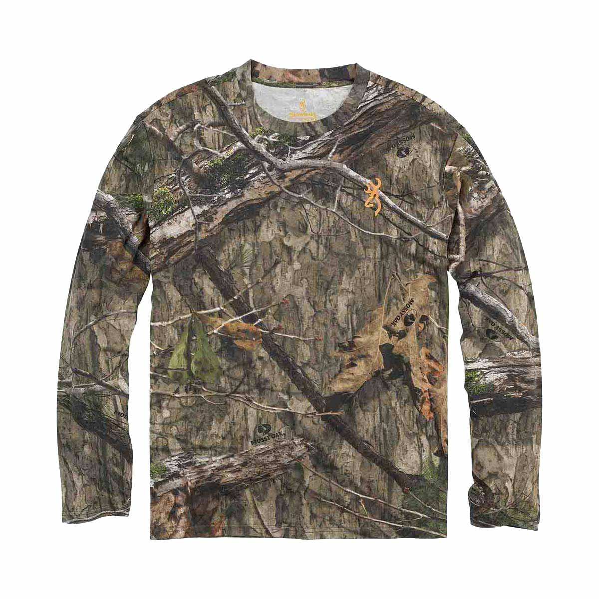 Browning Wasatch Long Sleeve T-Shirt, Mossy Oak Habitat