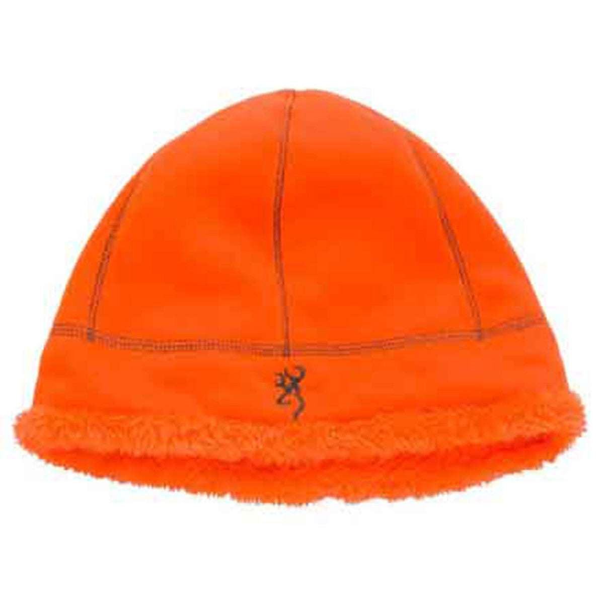 Browning Wicked Wing High-Pile Beanie Image in Blaze-Charcoal