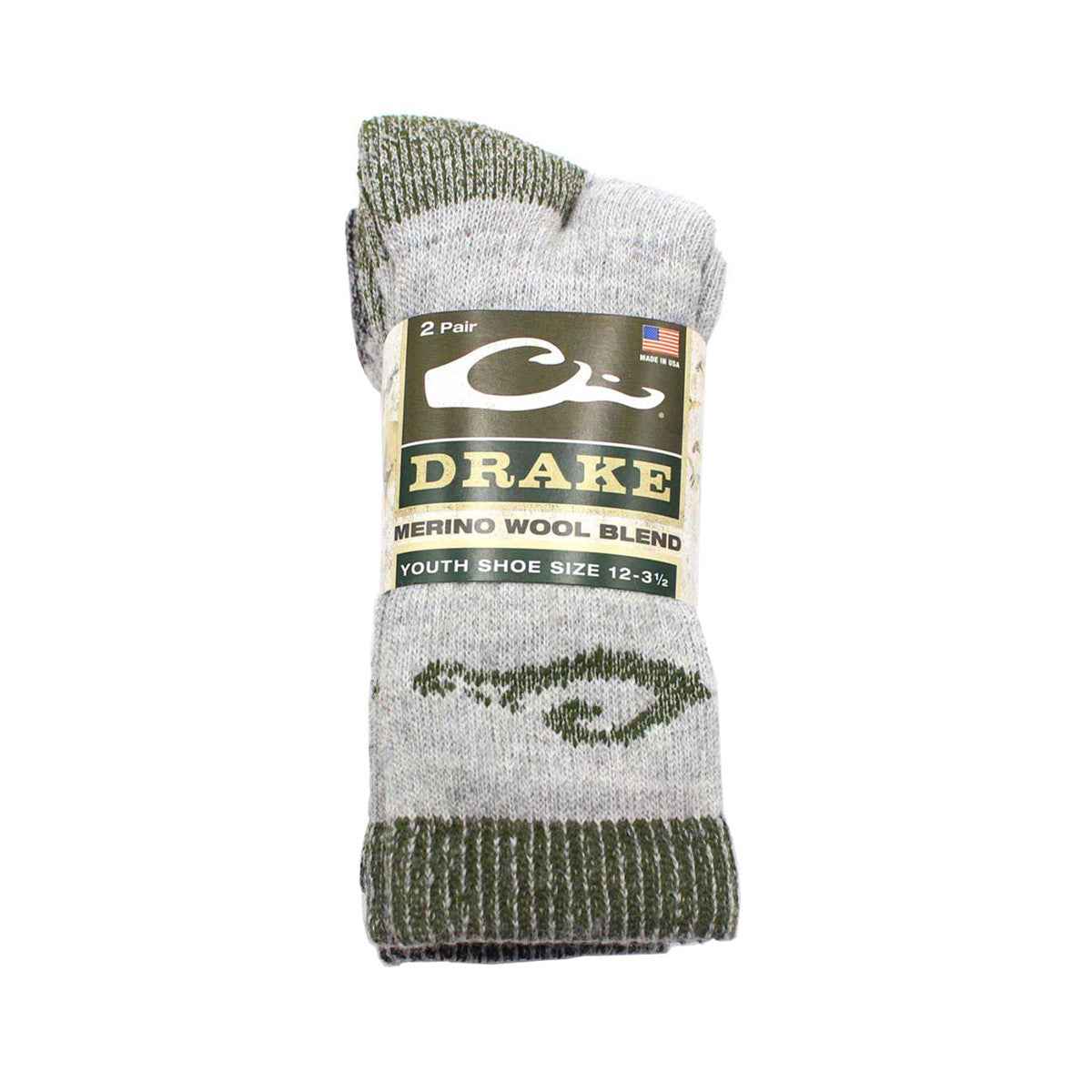 Heavyweight Merino Wool Blend Socks, Youth - 2 Pack