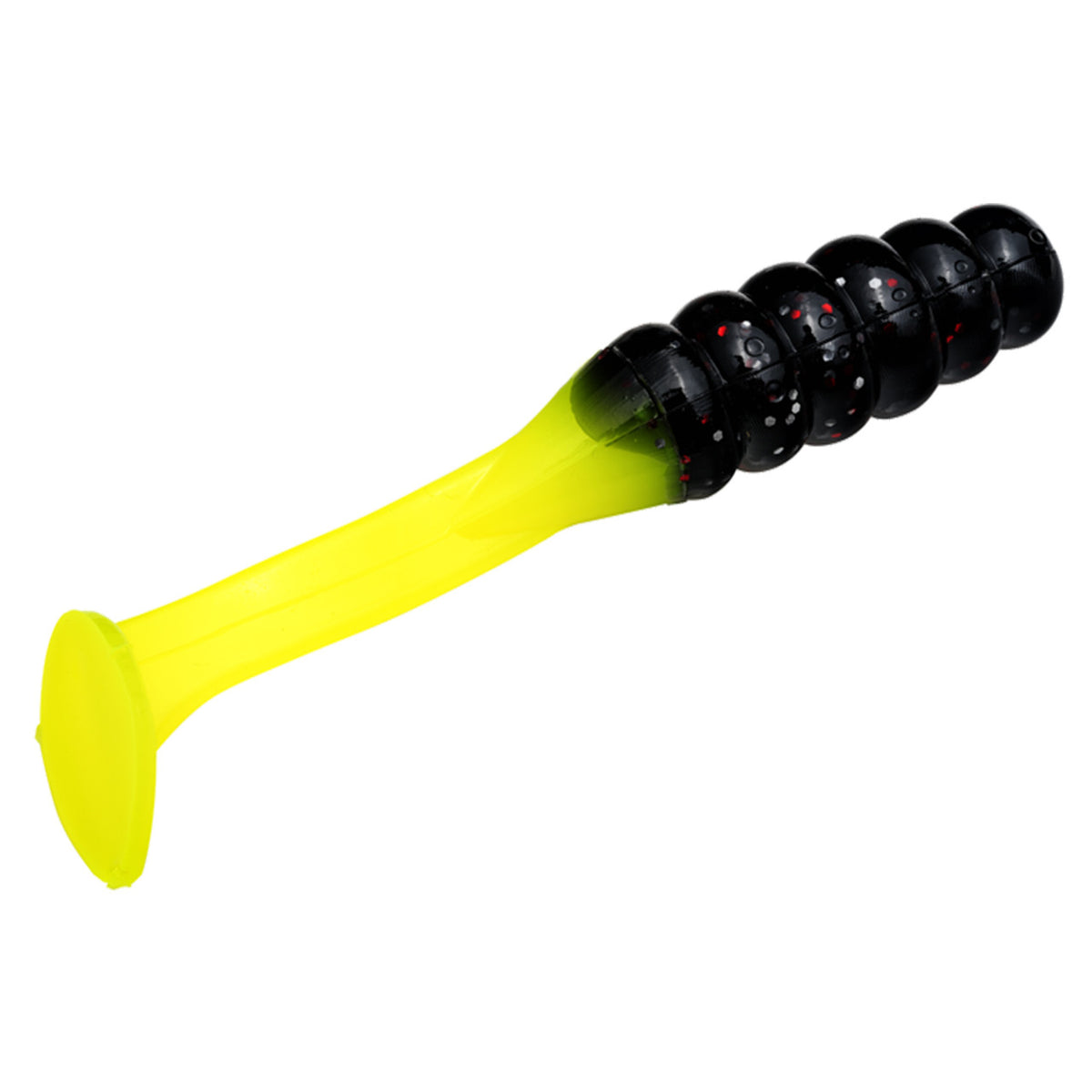 Strike King Mr. Slabalicious XL Soft Bait Image in Black/Chartreuse