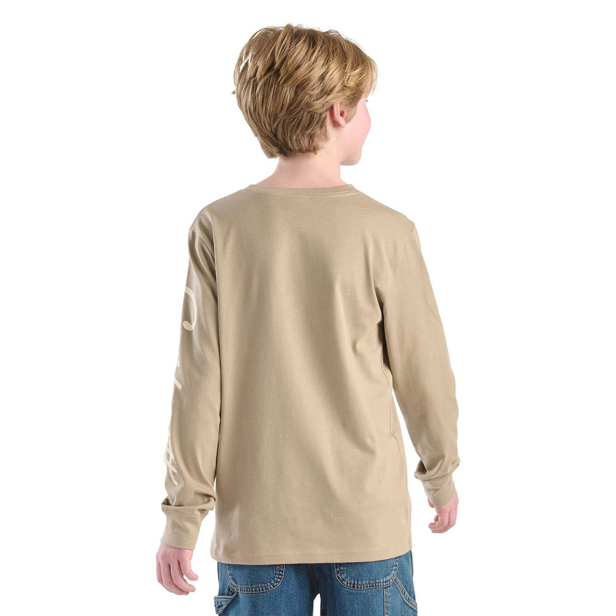 Carhartt Youth Long Sleeve Duck 'C' T-Shirt Back Image