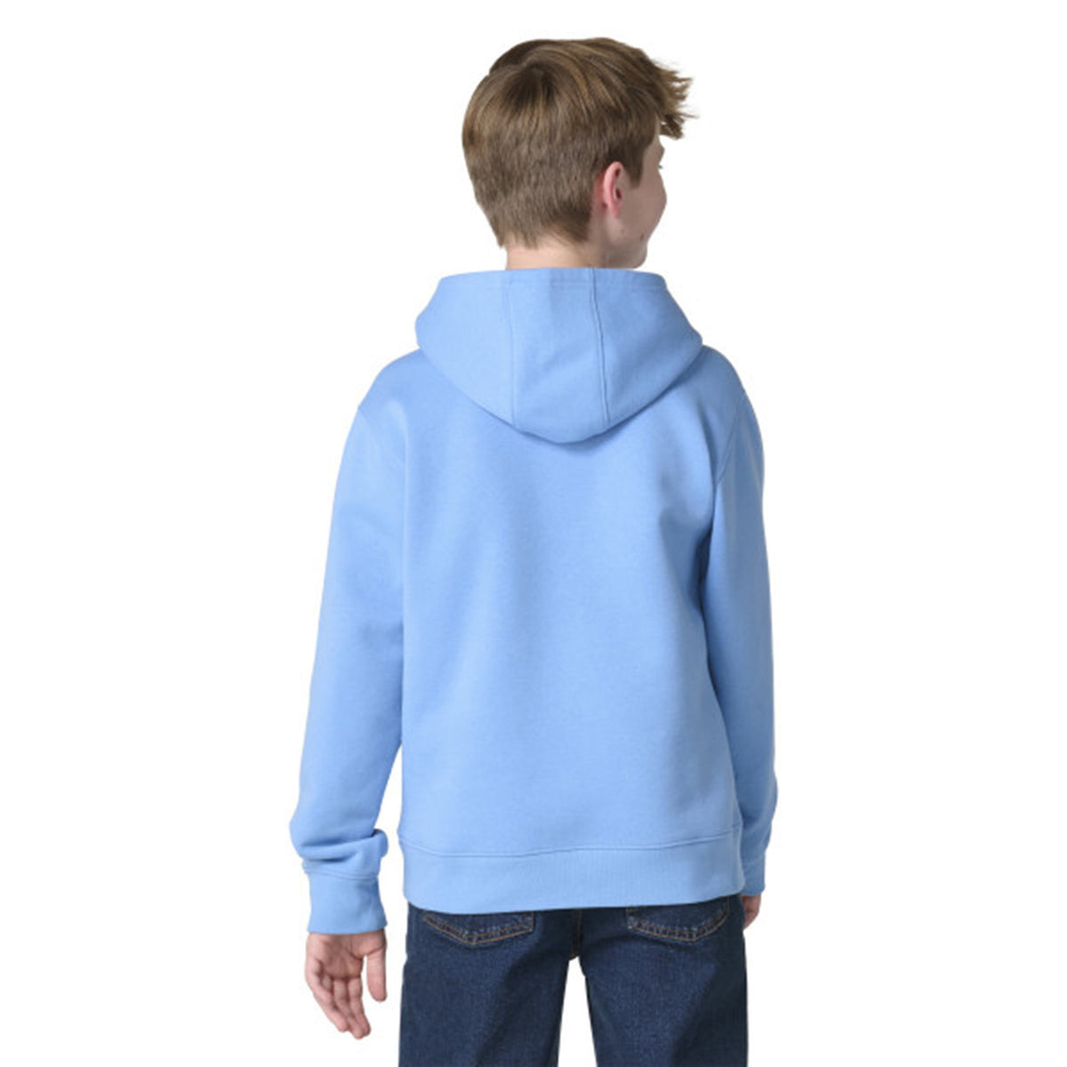 Back Image of the Carhartt Kids Youth Boys' Long-Sleeve Hooded Graphic Sweatshirt.