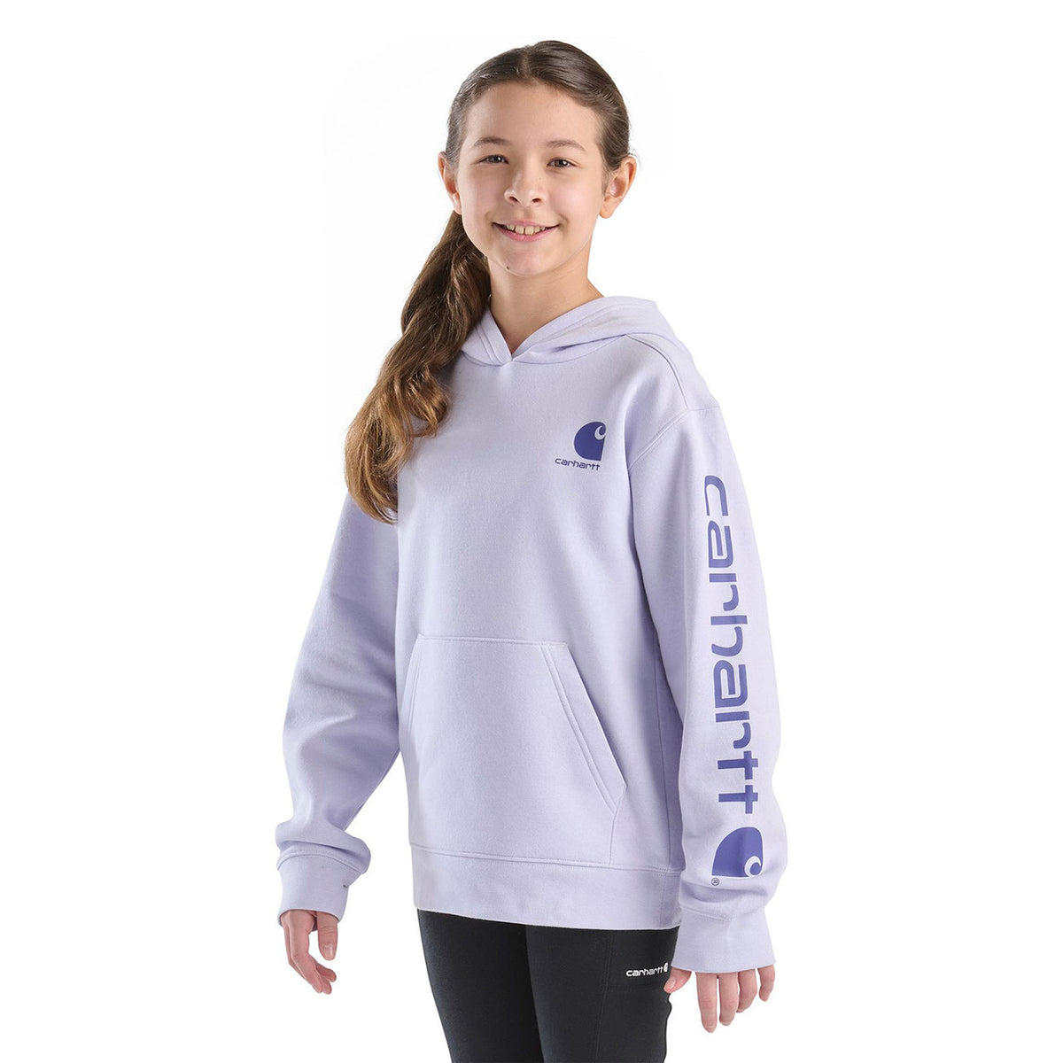 Carhartt Girl's Long Sleeve Graphic Sweatshirt Image in Light Purple