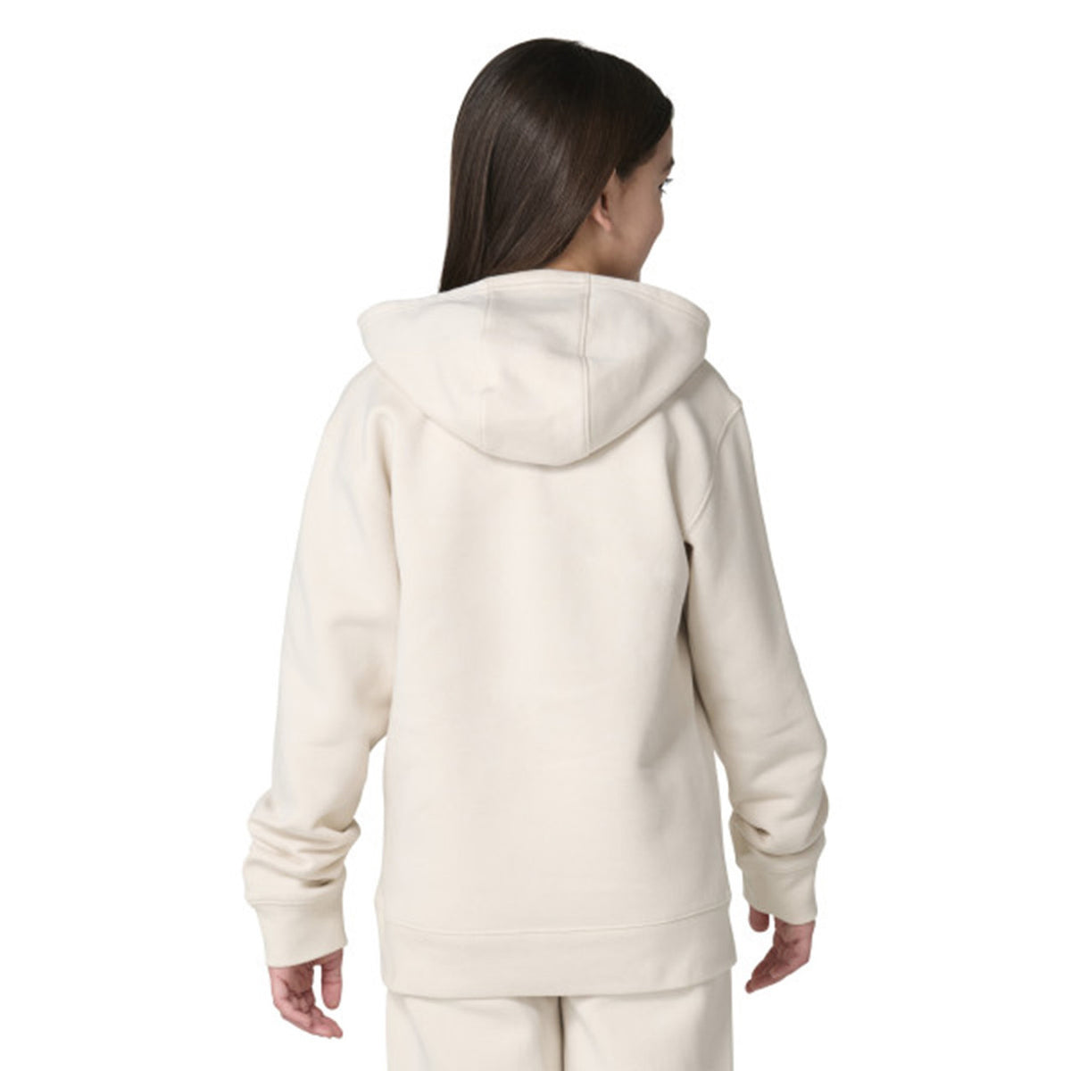 Back Image of the Carhartt Kids Girls' Long-Sleeve Heart Graphic Sweatshirt.