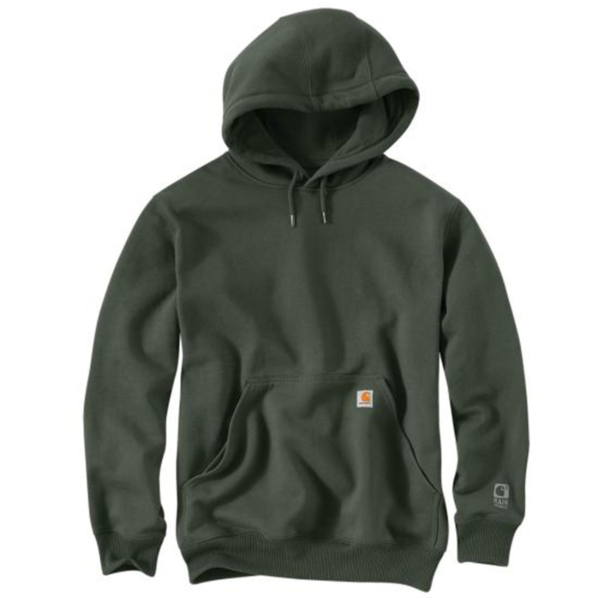 Carhartt Rain Defender Hoodie Image in Forestry Green