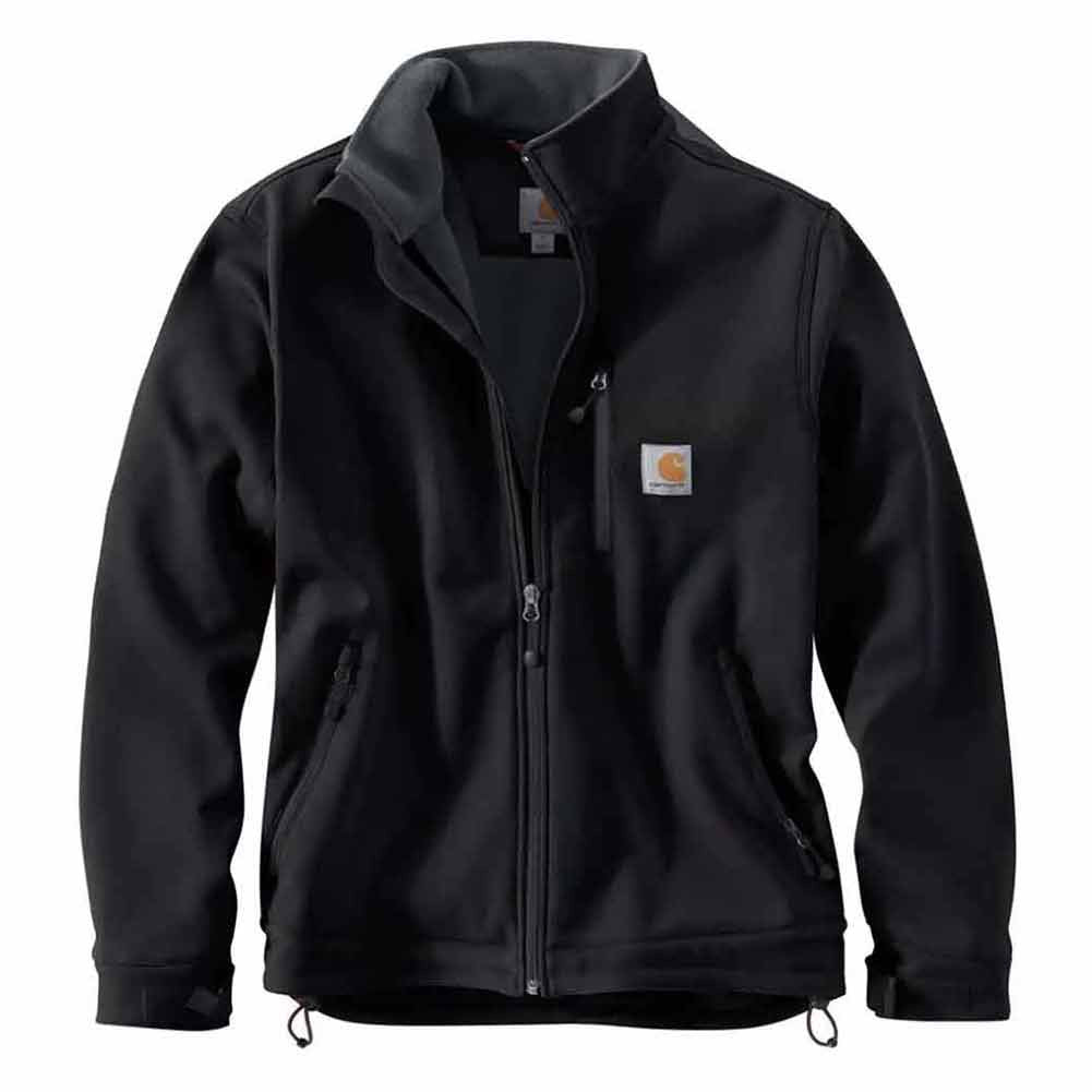 Carhartt Rain Defender Heavyweight Softshell Jacket Main Image in Black