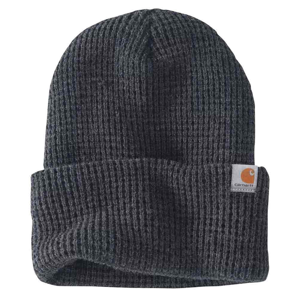 Carhartt Woodside Beanie Image in Coal Heather
