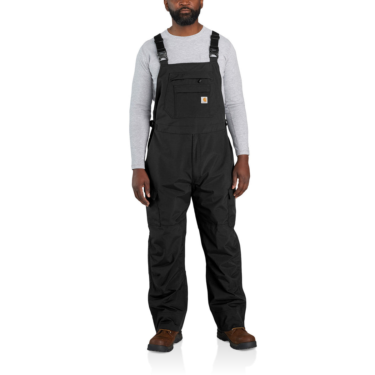 Carhartt Shoreline Storm Defender Heavyweight Bib Overalls Image in Black