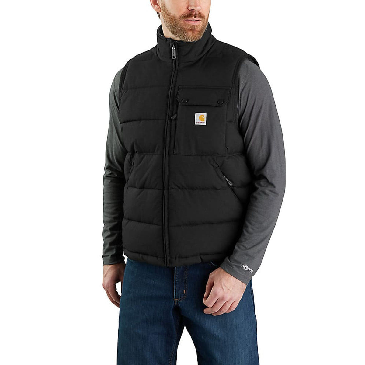 Carhartt Montana Loose Fit Insulated Vest Image in Black