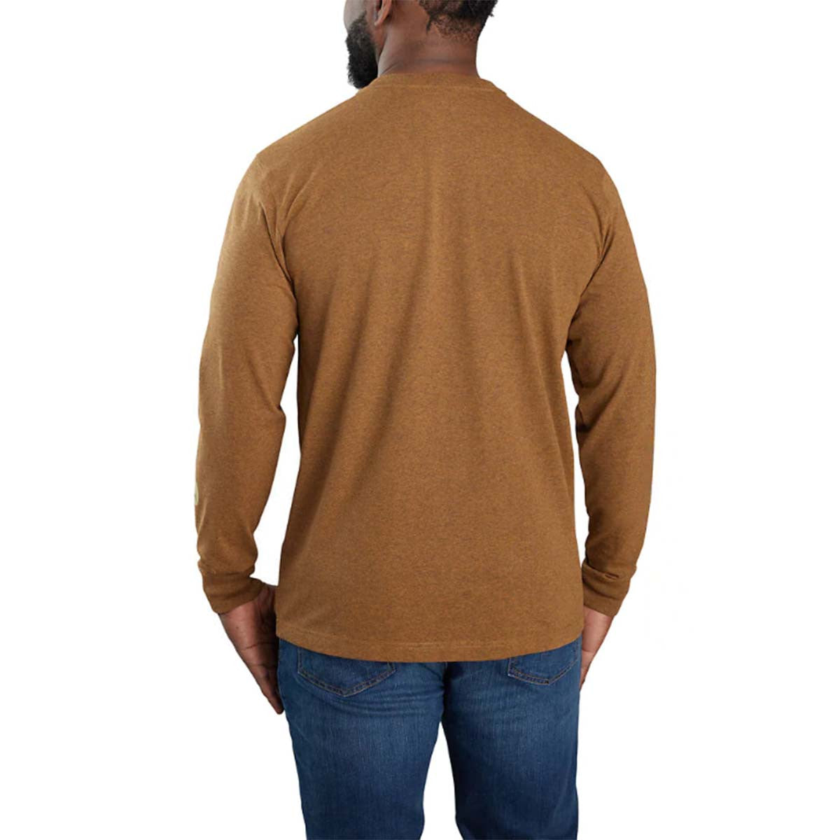 Relaxed Fit Heavyweight Long Sleeve Camo Graphic T-Shirt