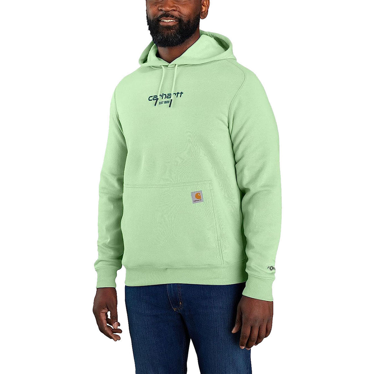 Carhartt Force Relaxed Fit Lightweight Logo Graphic Sweatshirt Image in Aventurine
