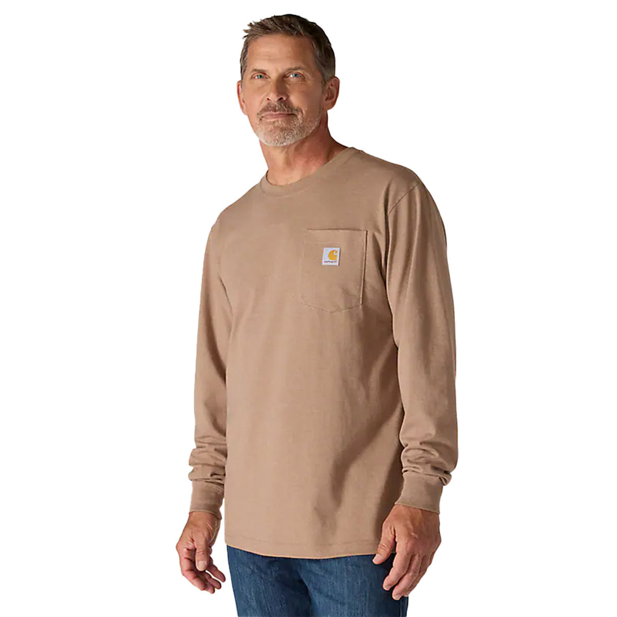 Carhartt Loose Fit Heavyweight Long Sleeve Pocket Deer Graphic Shirt front image