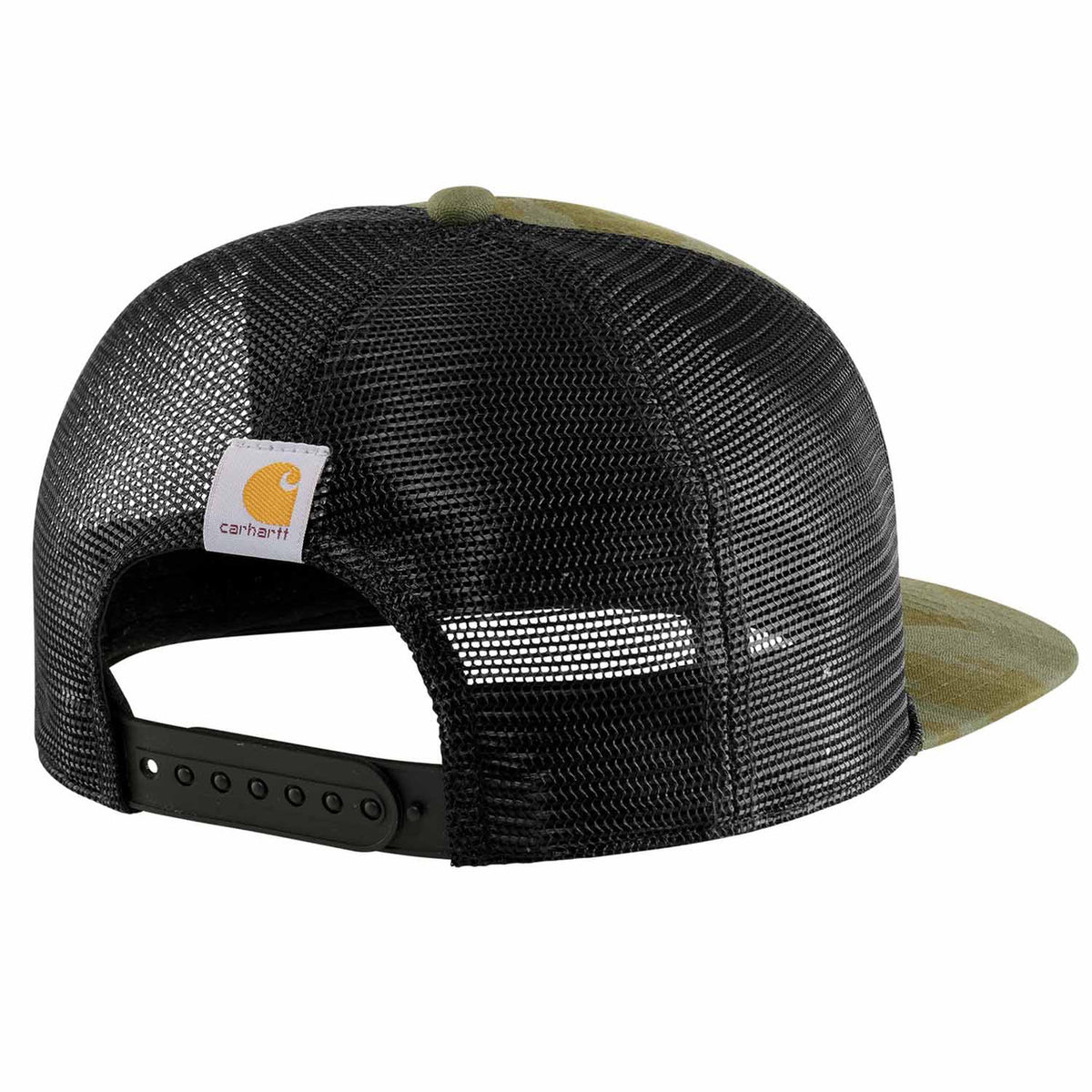Back Image of the Carhartt Ripstop Mesh-Back Camo Cap.