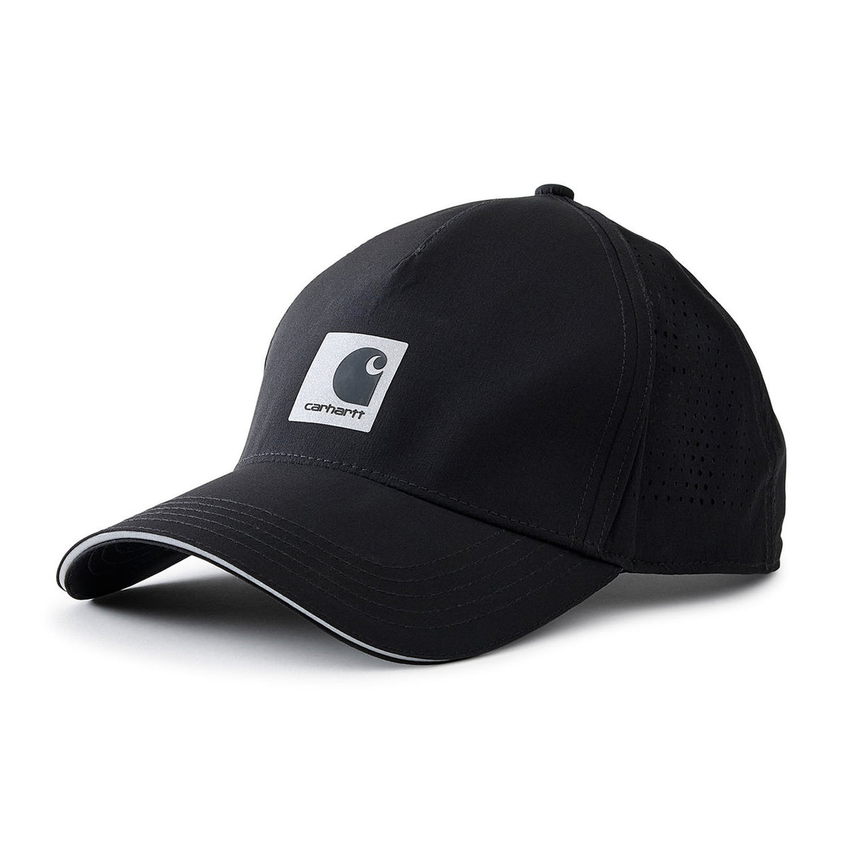 Front Image of the Carhartt Force Reflective Cap in Black