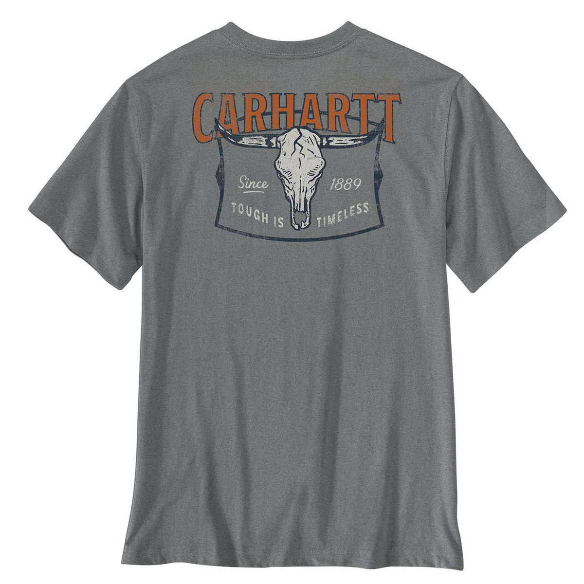 Back Image of the Carhartt Irvine Relaxed Tough Skull T-Shirt.