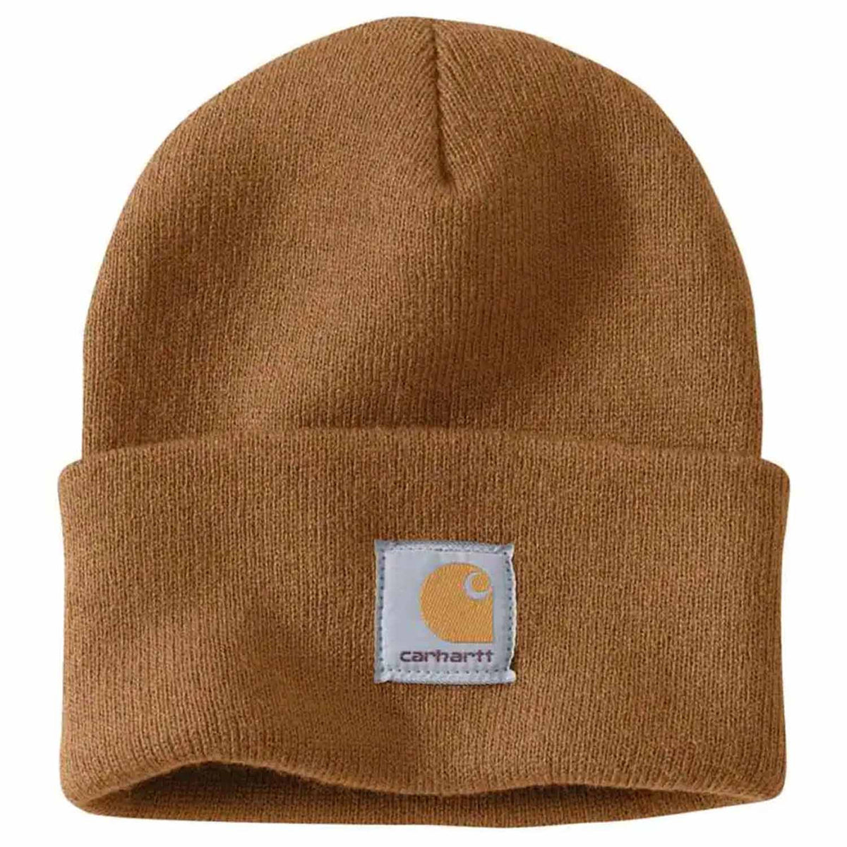 Carhartt Knit Cuffed Beanie Image in Carhartt Brown