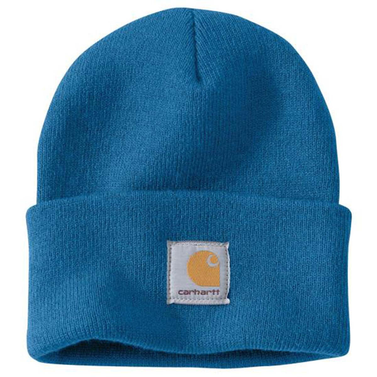 Carhartt Knit Cuffed Beanie Image in Marine Blue