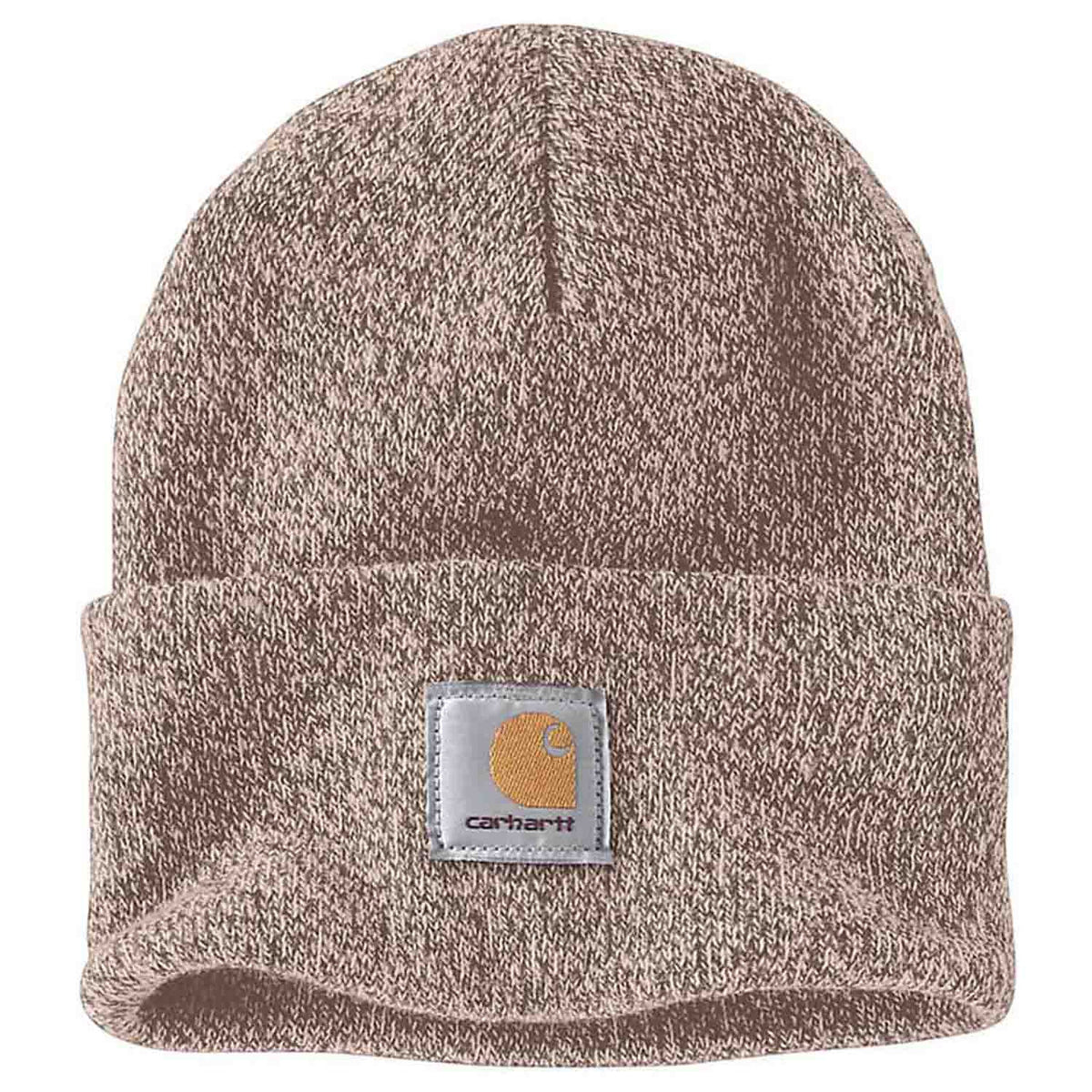 Carhartt Knit Cuffed Beanie Image in Sepia-Light Taupe