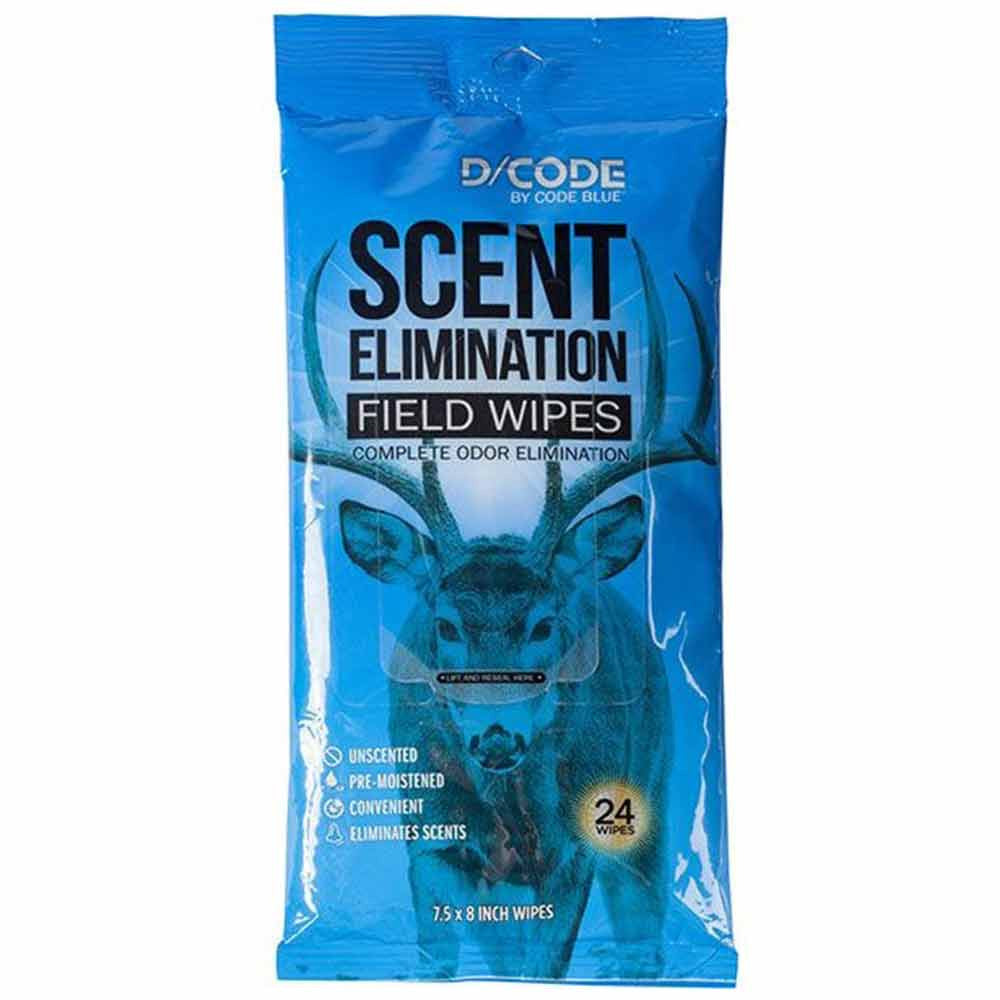 Pack image Code Blue Scent Elimination Field Wipes.