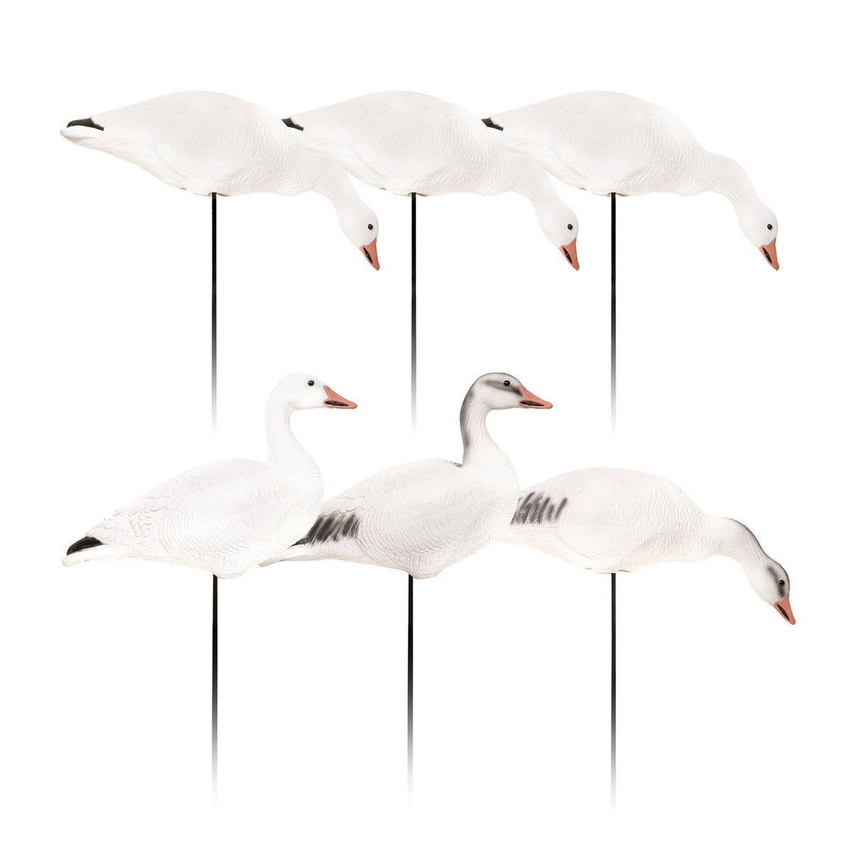 Bigfoot Snow Goose Decoys with Motion Stakes 6 Pack Image
