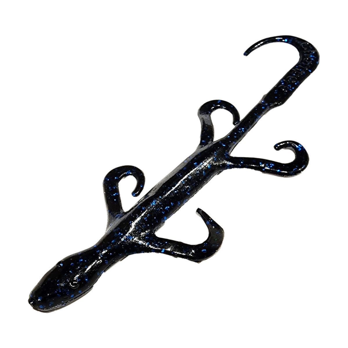 Image of the Chompers 6" Lizard in Black Blue Flake