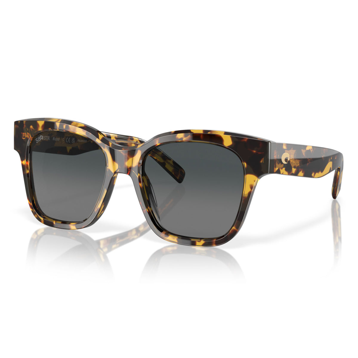 Costa Nusa Tortoise Frame with Gray Gradient Lens 580 Glass Sunglasses Front Image