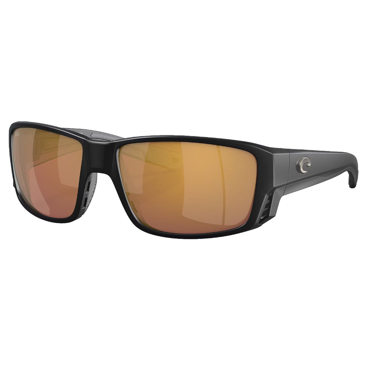 Costa Del Mar Tuna Alley Pro Sunglasses with Gold Mirror 580G Frame in Matte Black
