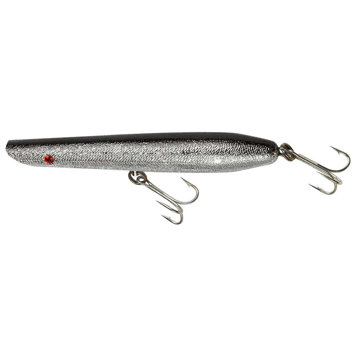 Image of the Cotton Cordell Pencil Popper Fishing Lure in Chrome Black