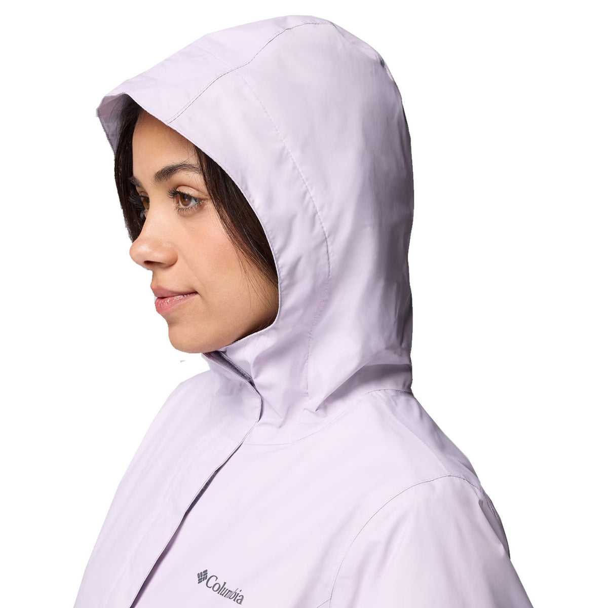 Hood Image of the Columbia Women's Arcadia II Rain Jacket.