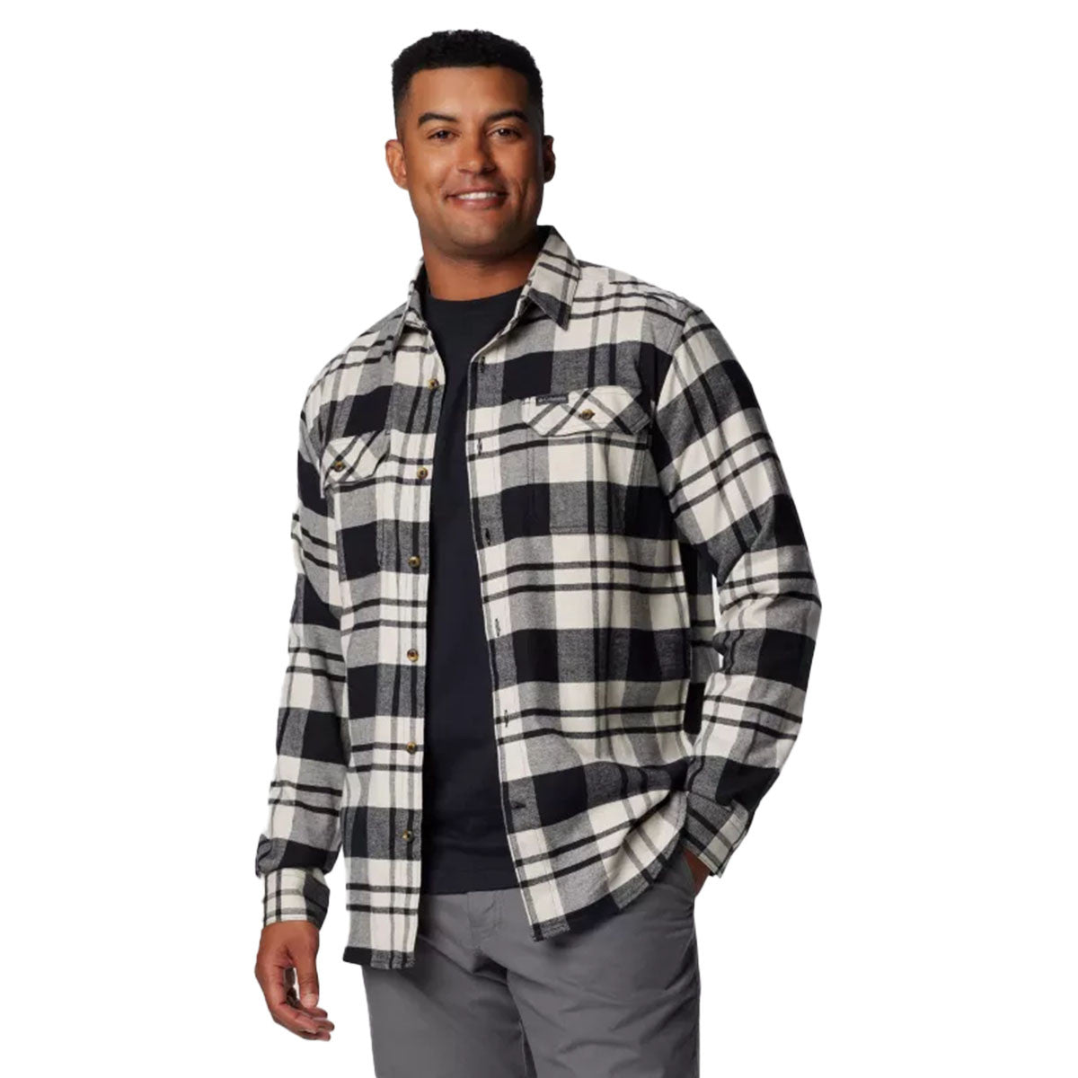 Columbia Flare Gun Stretch Flannel - Black River Crossing Plaid