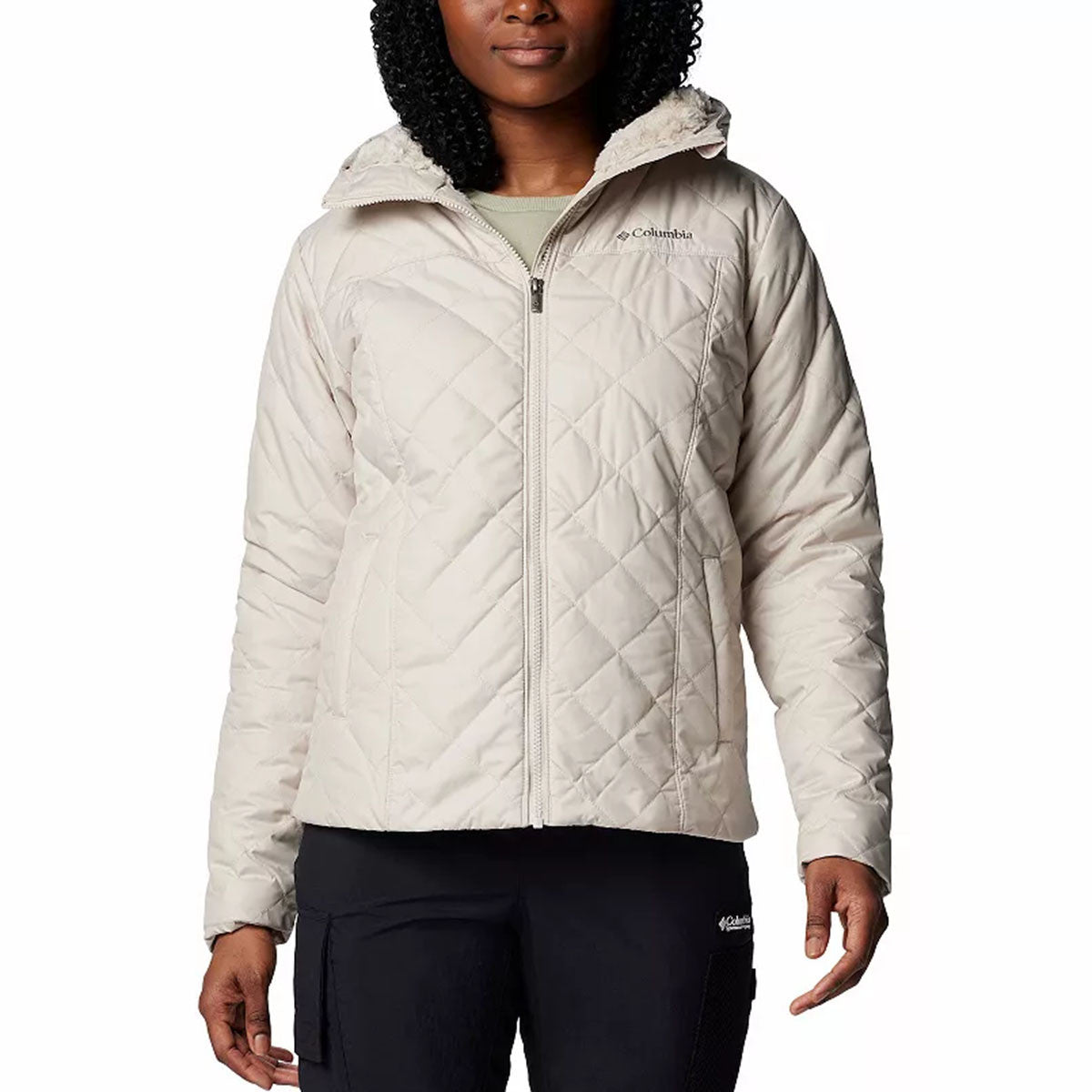 Image of the Columbia Women's Copper Crest II Hooded Jacket in Dark Stone