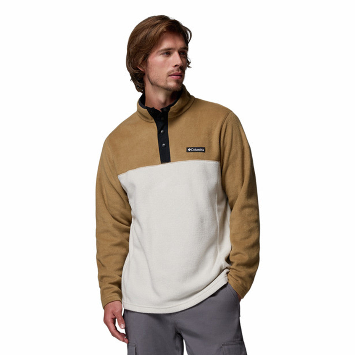 Image of the Columbia Steens Mountain Half Snap II Pullover in Dark Stone/Delta