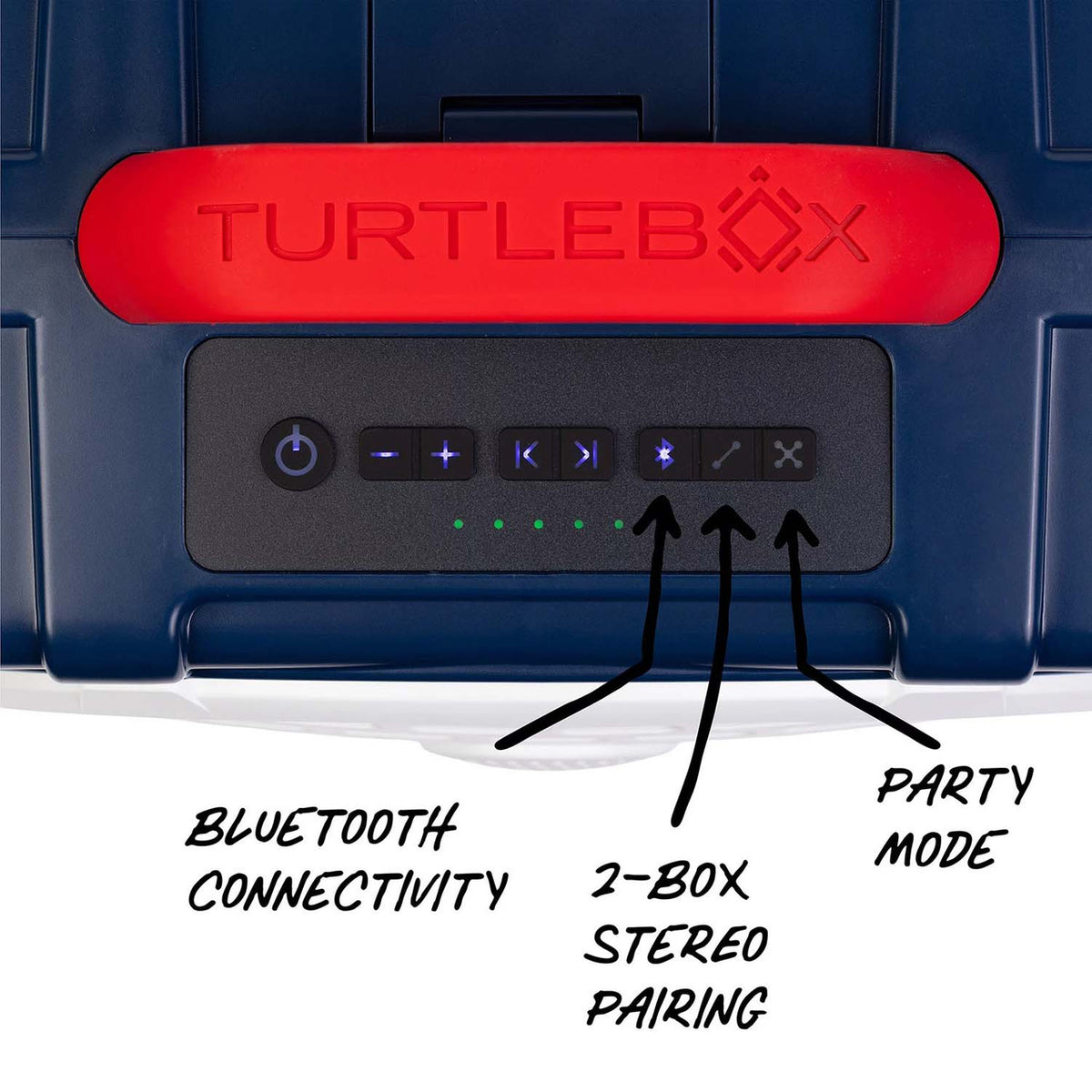 Control Panel Image of the Turtlebox Original Gen 3 Speaker.