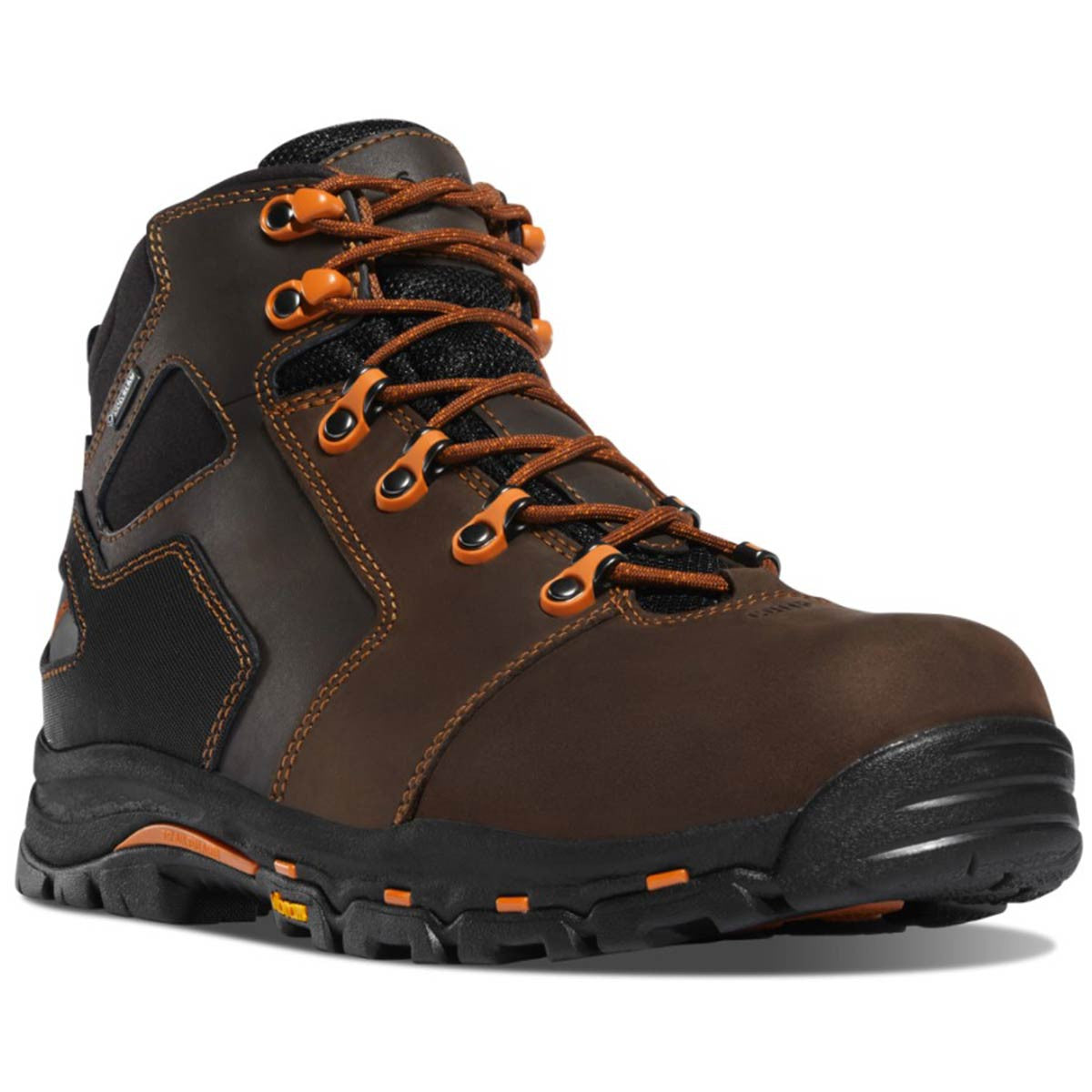 Danner Vicious 4.5" Brown/Orange Lace Up Boots Front Image