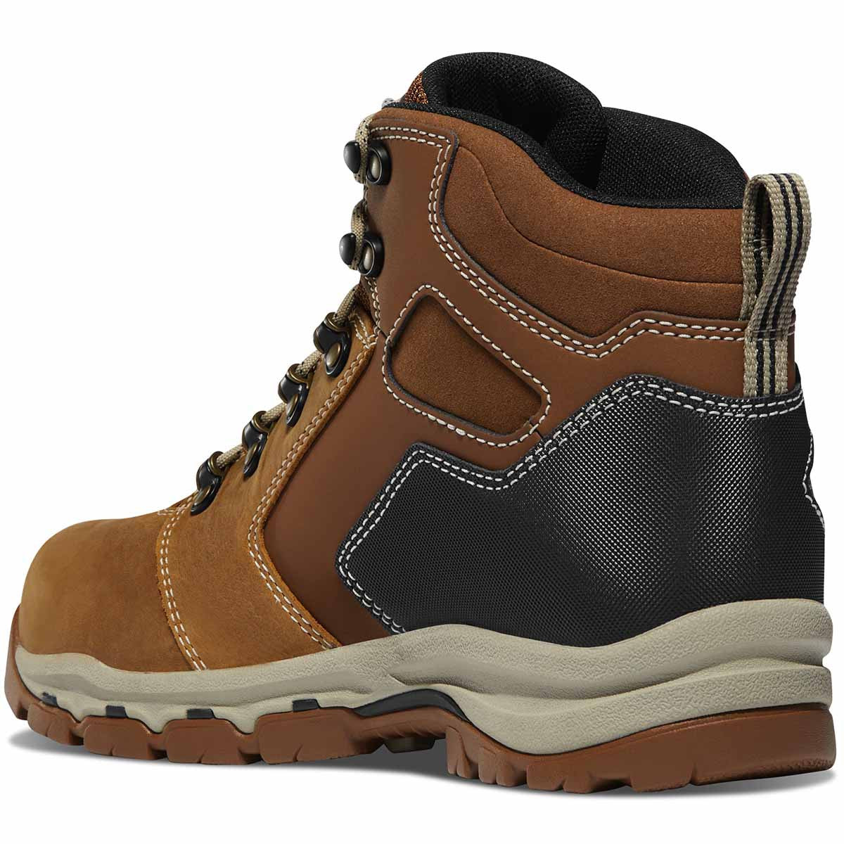Danner Vicious 4.5" Work Boot Back Image in Tan/Black