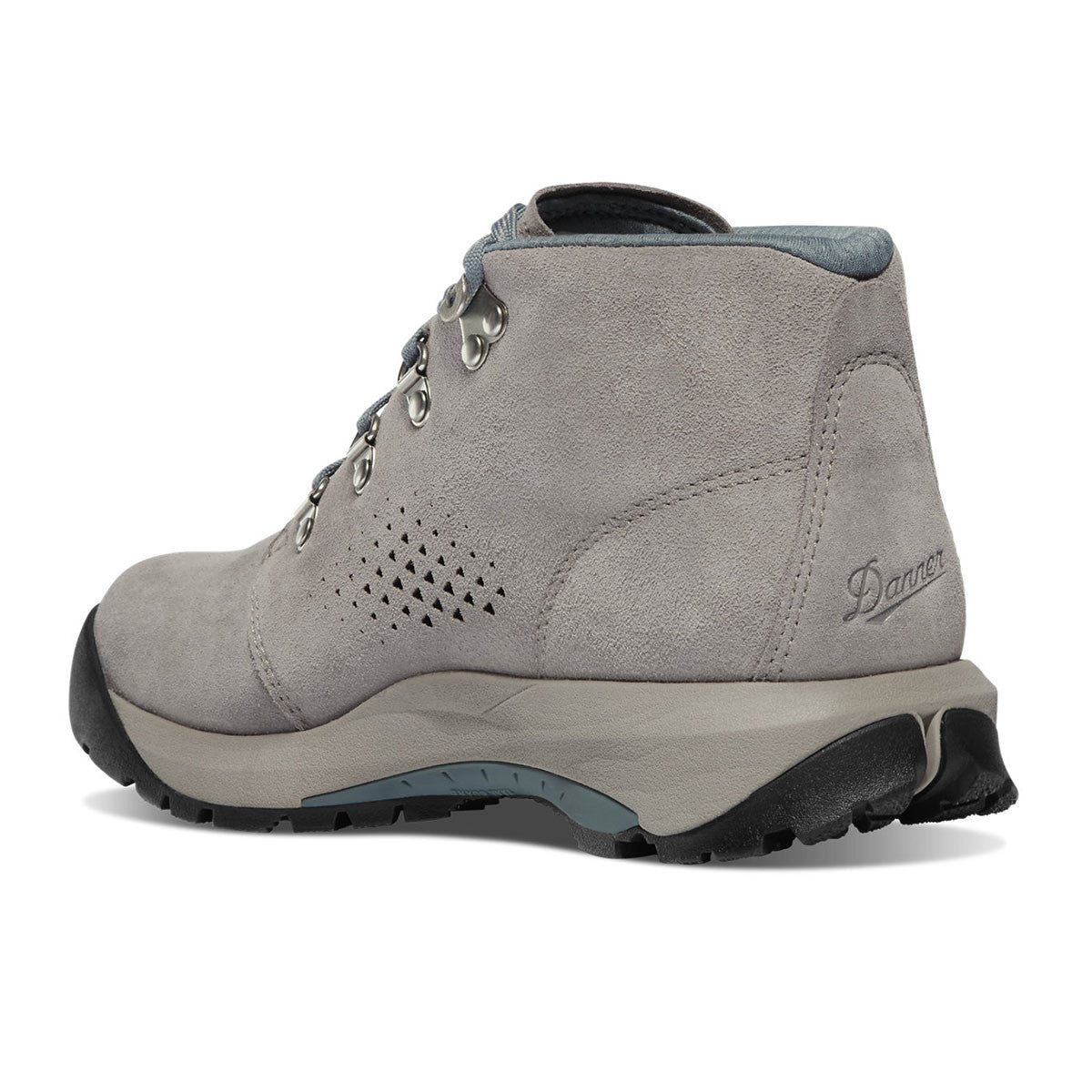 Danner Women's Inquire 4" Chukka Hiking Boot, Driftwood/Stormy Weather Back Image