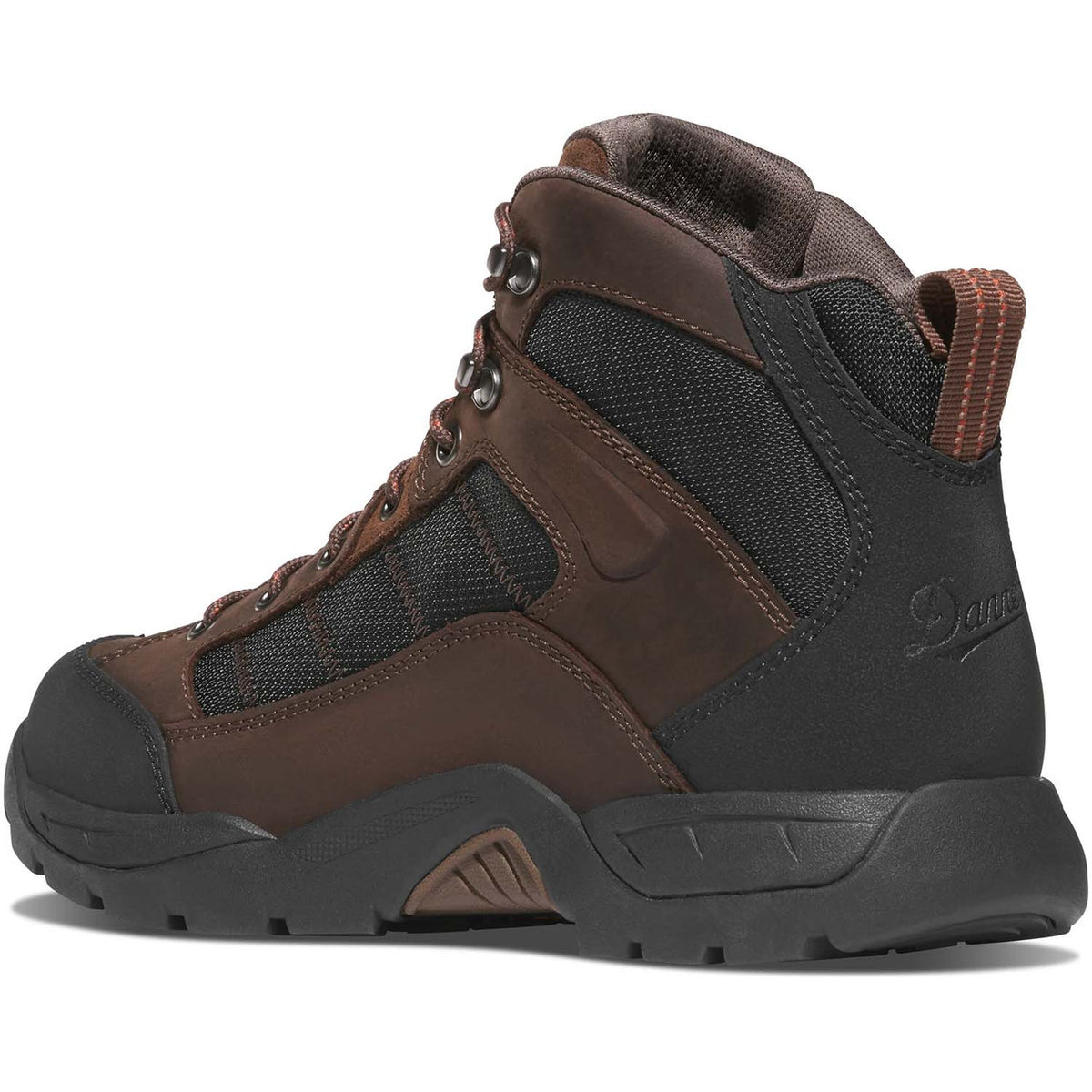 Titled image of the Danner Radical 451 5" Hiking Boot, Dark Brown/Red.