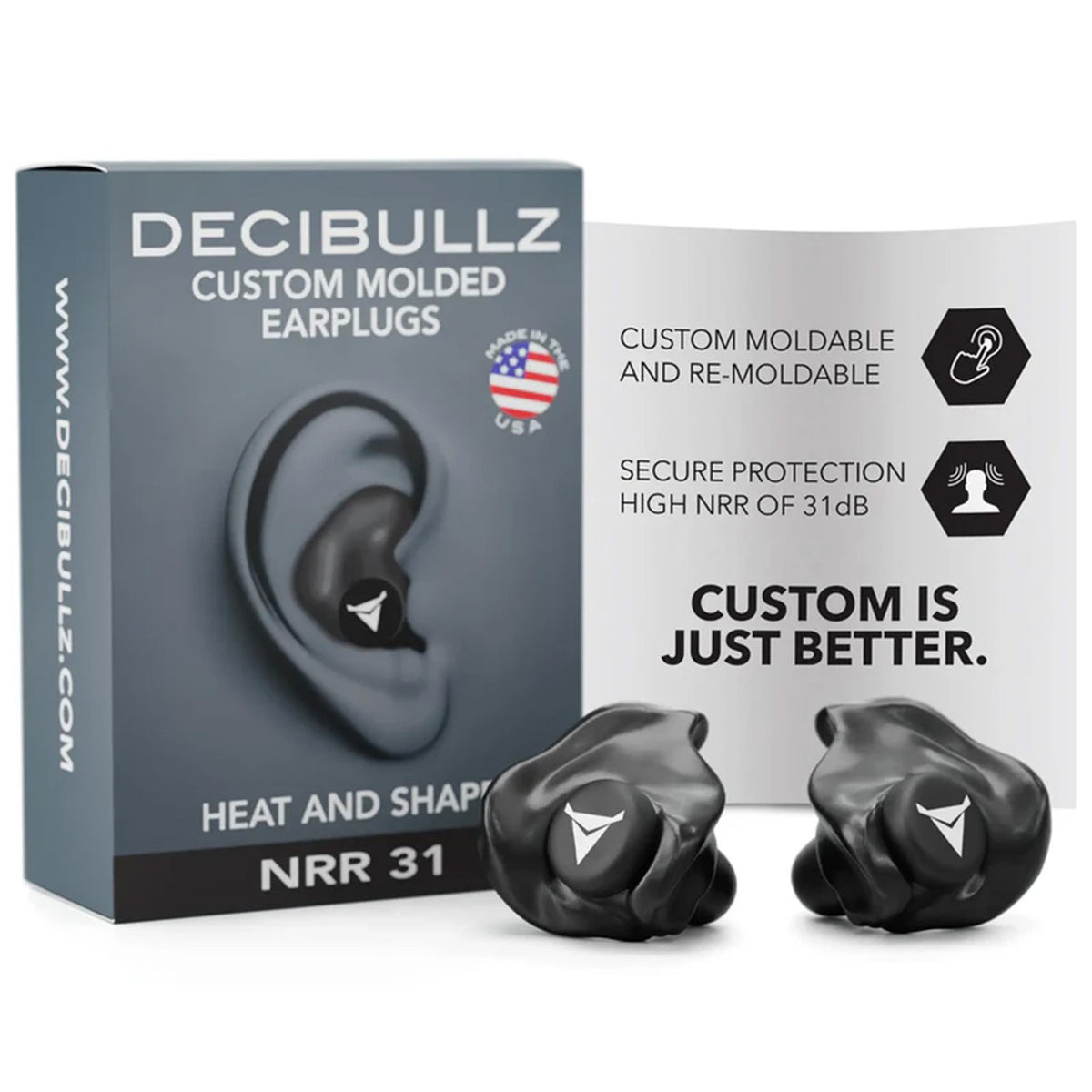 Decibullz Custom Molded Earplugs Details Image