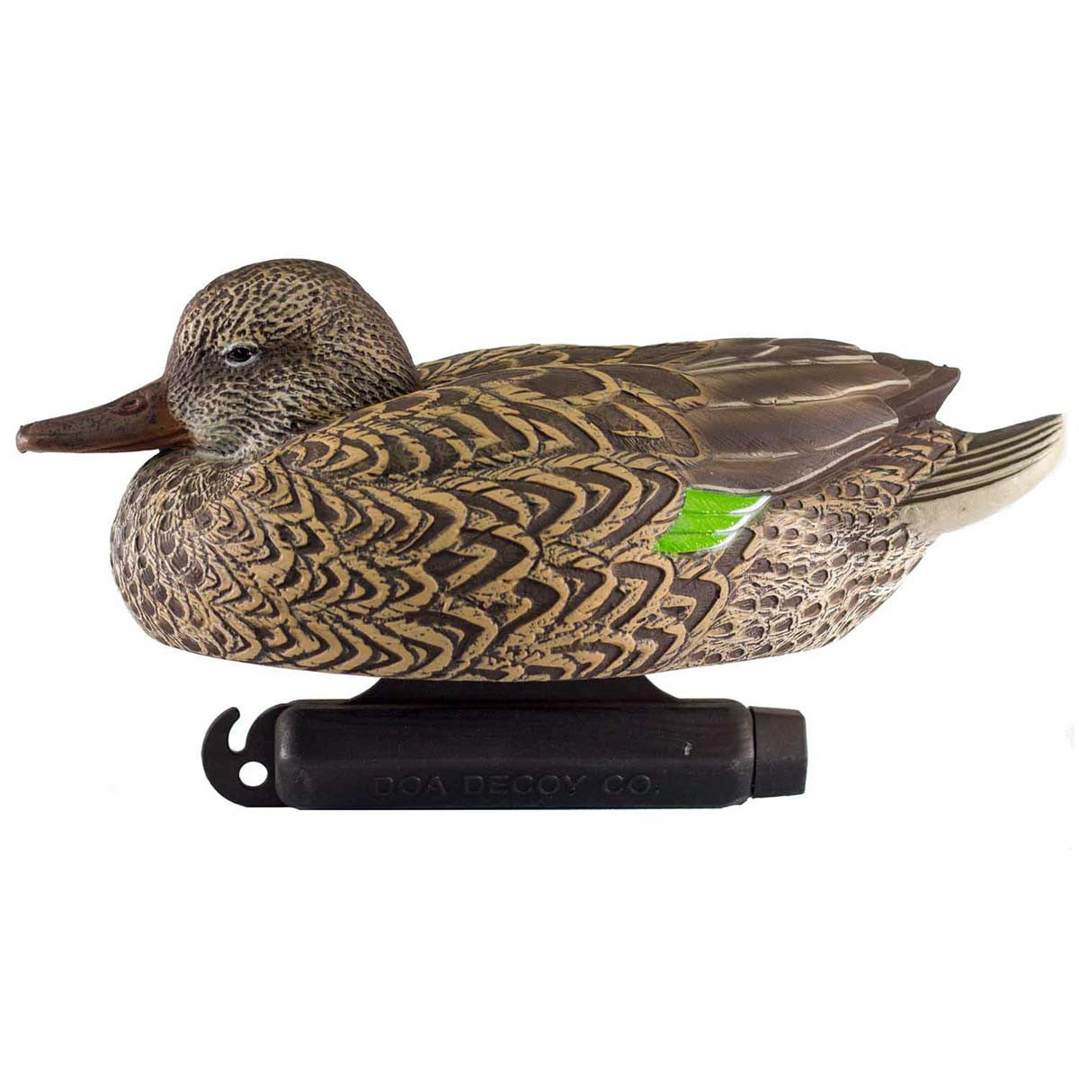 DOA Decoys Refuge Series Floating Green-Winged Teal Decoys, 6 Pack Low Head Hen Image