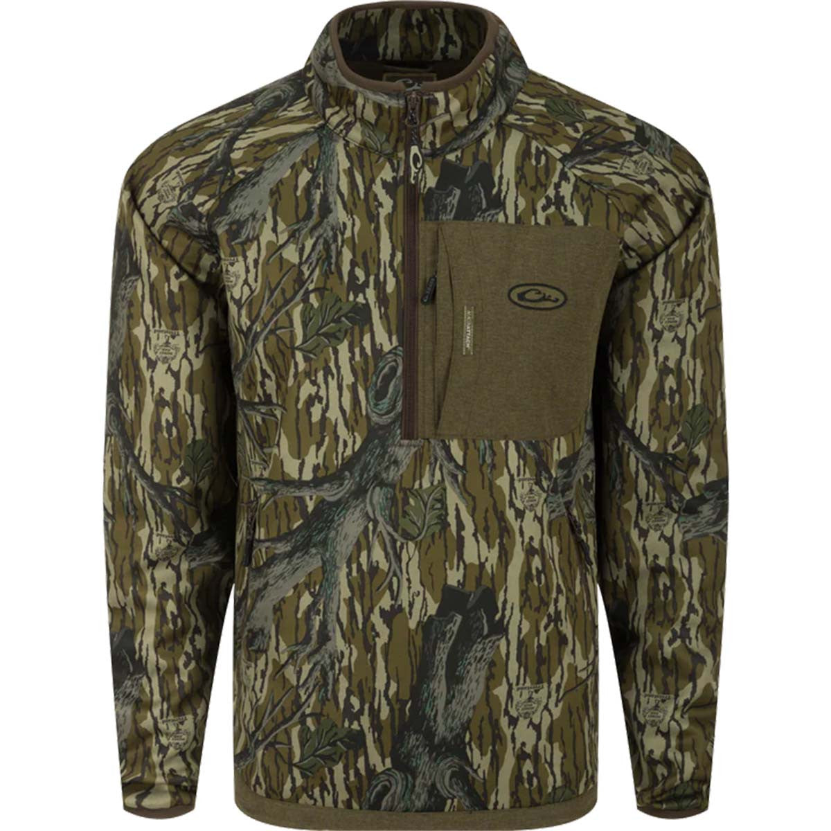 Image of the Drake Waterfowl MST Endurance 1/4 Zip Pullover in Mossy Oak Original Treestand