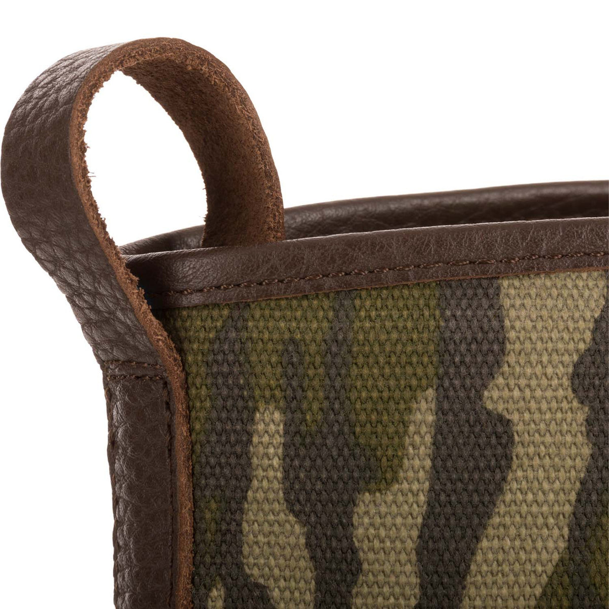 Drake Waterfowl Throwback 80 Waxed Canvas Pull On Duck Boot Pull Loop Image in Mossy Oak Original Bottomland