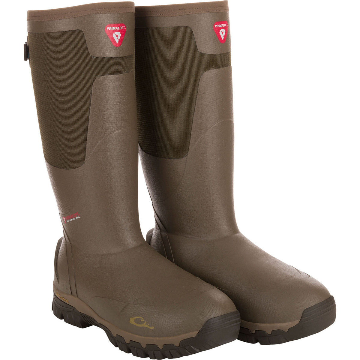 Drake Waterfowl BMF1600 17" Insulated Rubber Boots Image in Green Timber