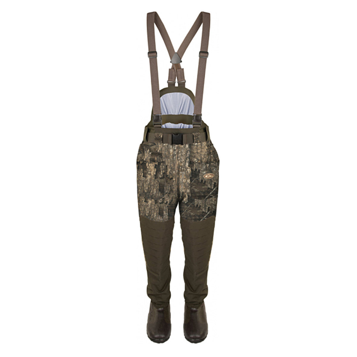 Drake Guardian Elite 6 Layer 4-in-1 Waist-High Wader with Tear Away Insulated Liner Image in Realtree Timber