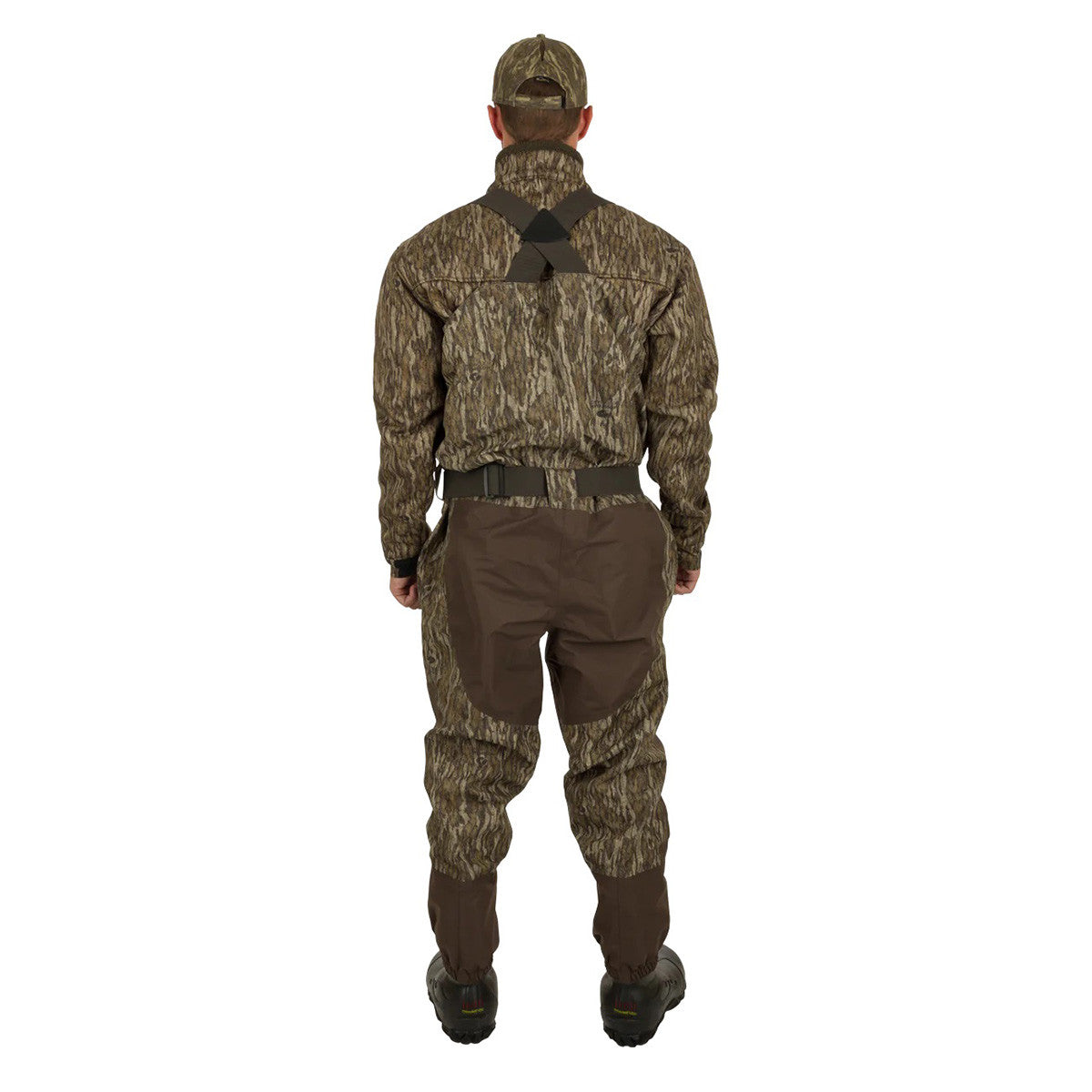 Drake Waterfowl Uninsulated Guardian Elite Vanguard Breathable Waders Back Model Image