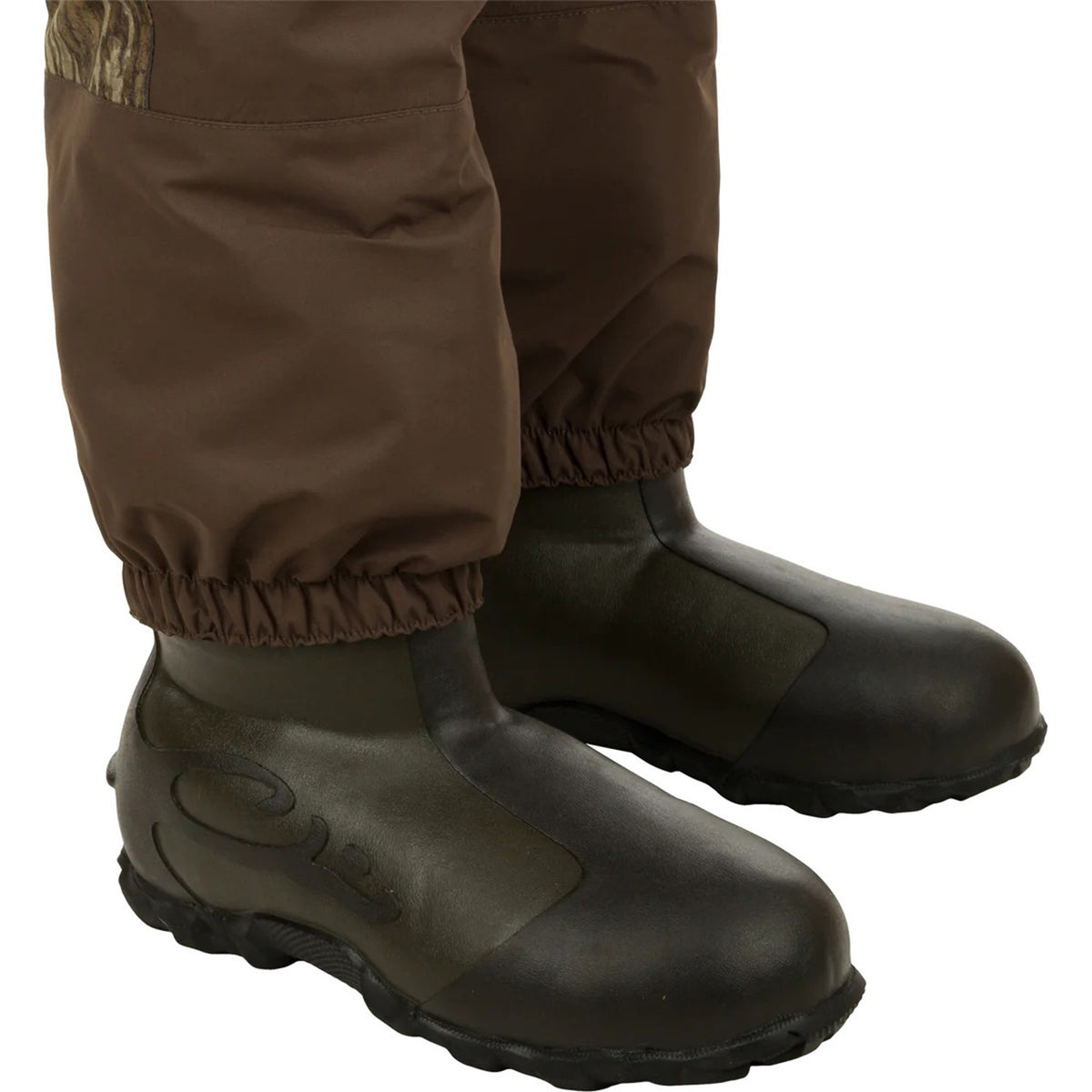 Drake Insulated Guardian Elite Vanguard Breathable Waders Boots Image in Mossy Oak Bottomland