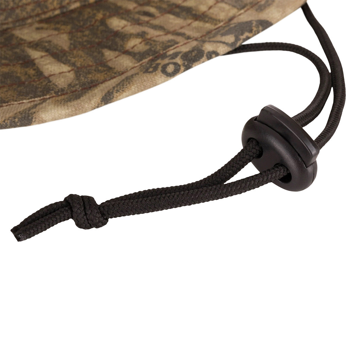 Drake Waterfowl Duk Boonie Hat Drawstring Image in Mossy Oak Bottomland