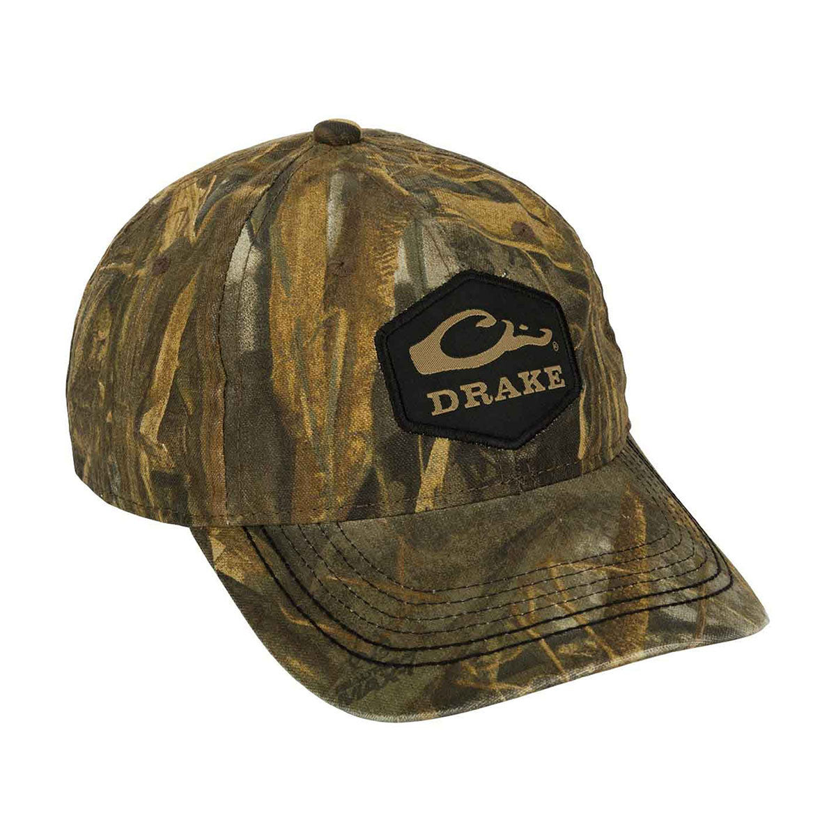 Drake Camo Cotton Twill Hex Patch Cap Realtree Max 7 Original Treestand